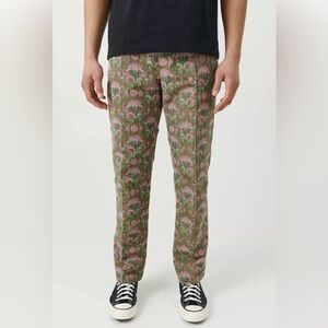 Soulland Men's Erich Drawstring Pants in Green Multi, Size S New w/Tag